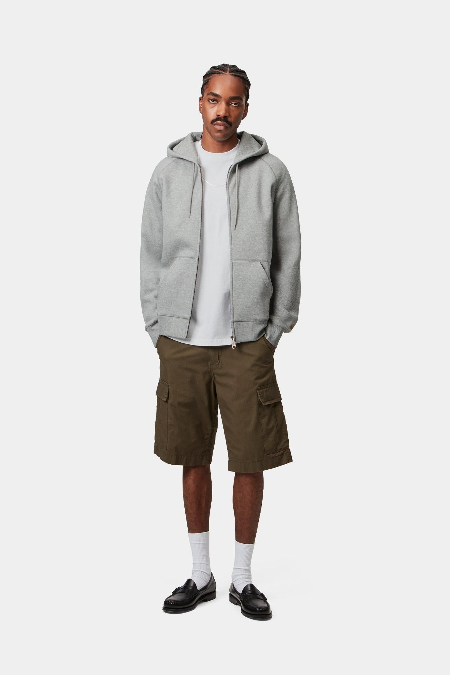 Hooded Chase Jacket Grey Heather