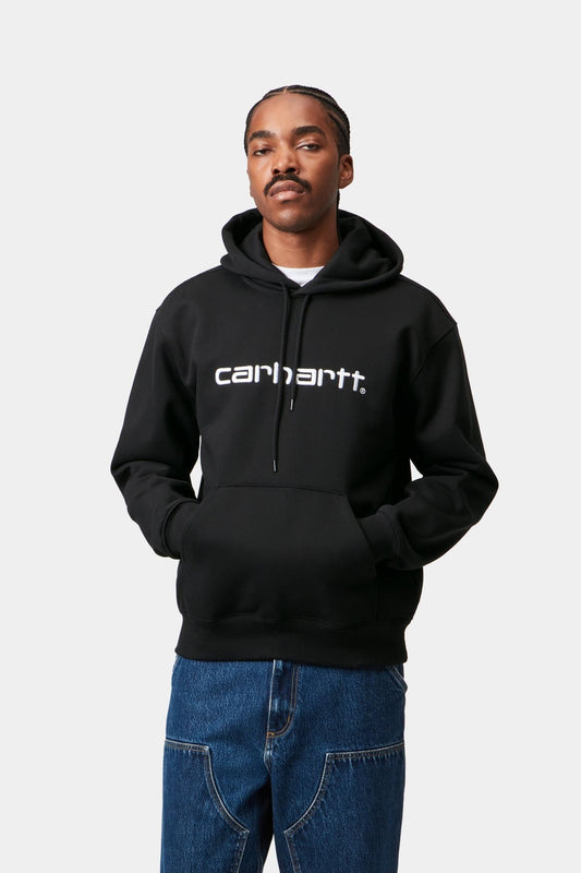 Hooded Carhartt Sweatshirt Black / White