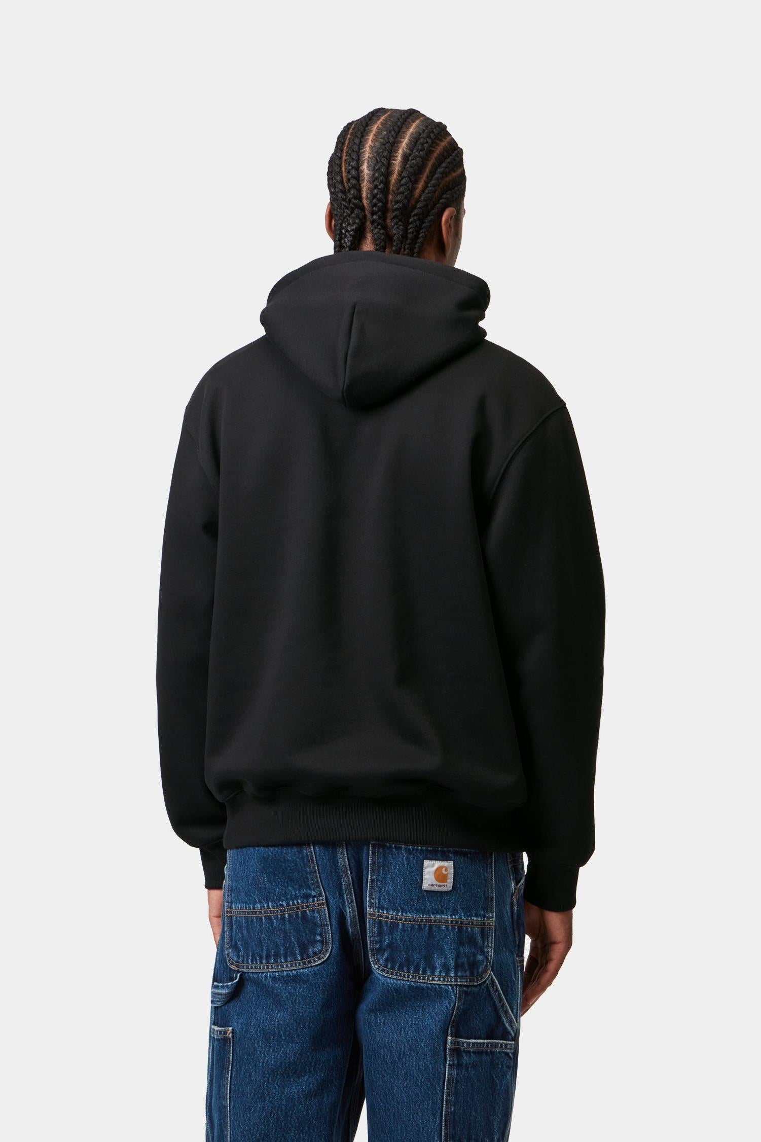 Hooded Carhartt Sweatshirt Black / White