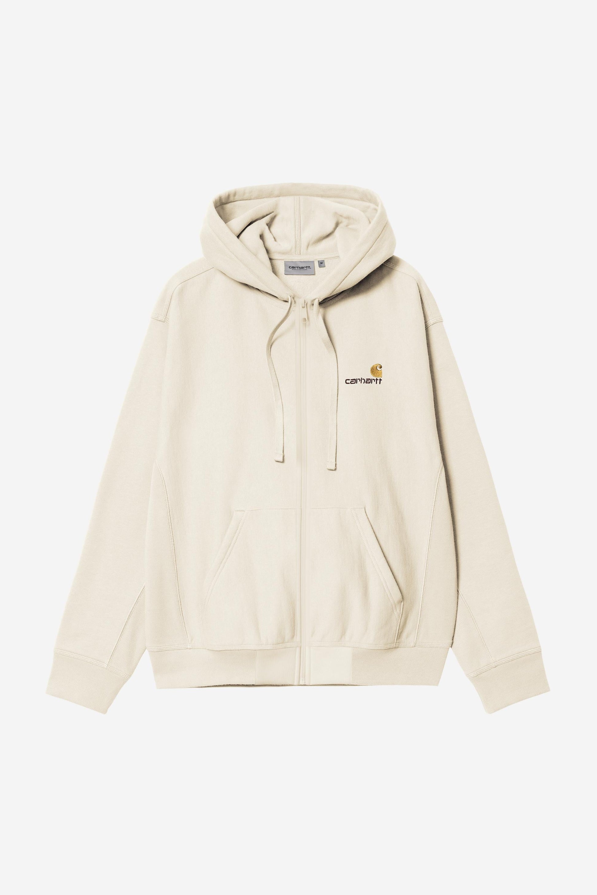 Hooded American Script Jacket Natural