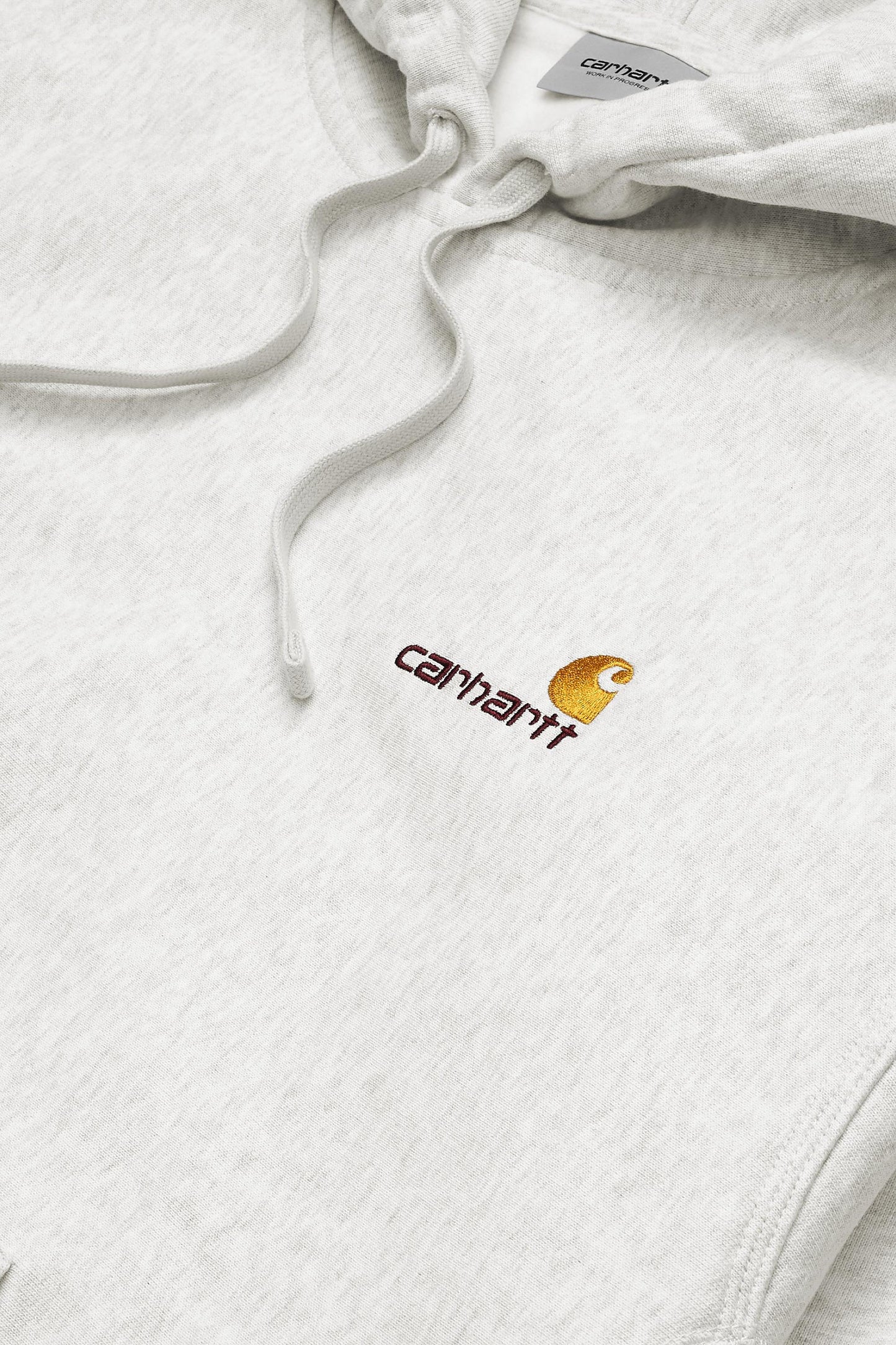 Hooded American Script Sweatshirt Ash Heather