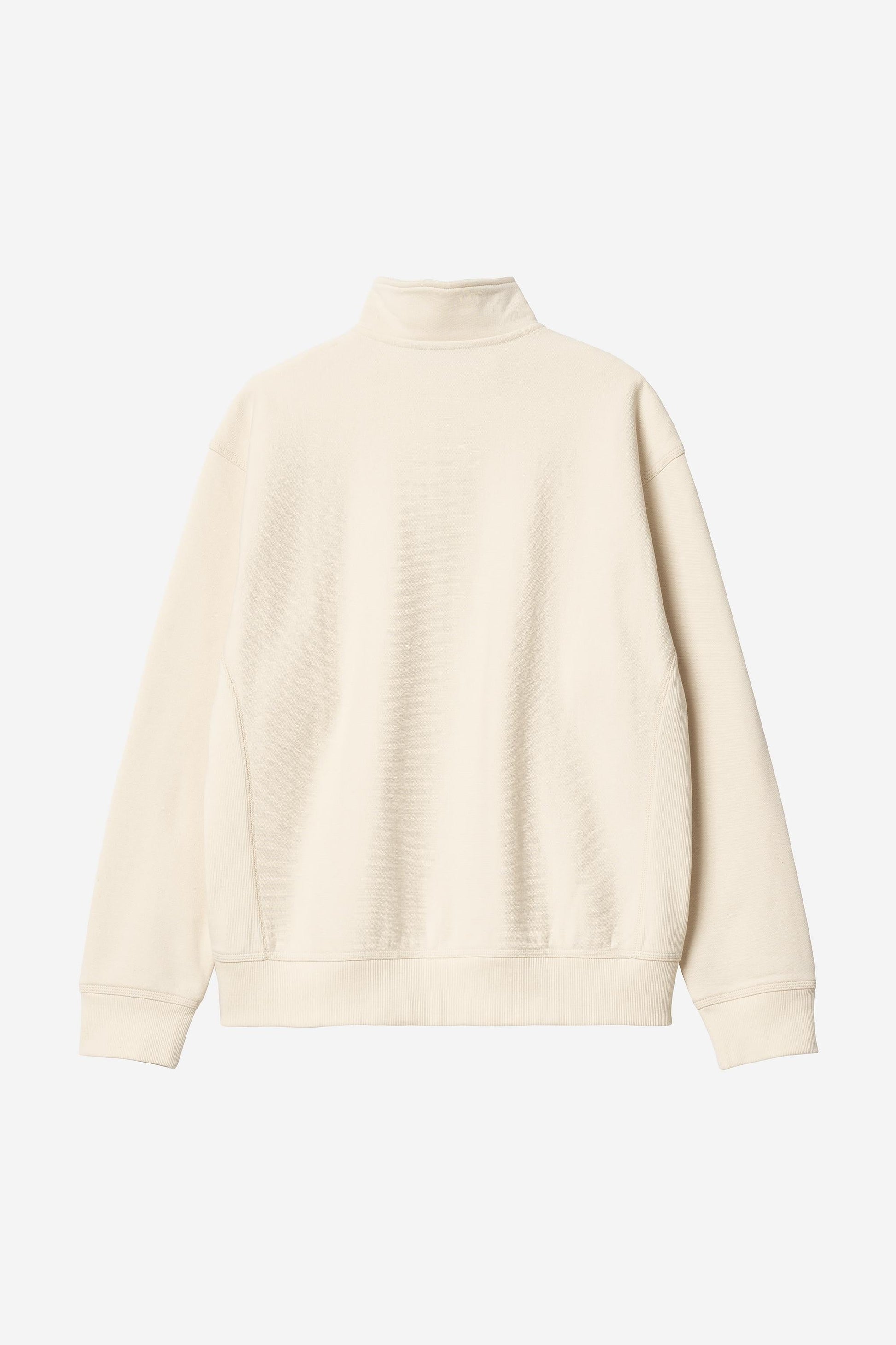 Half Zip American Script Sweatshirt Natural