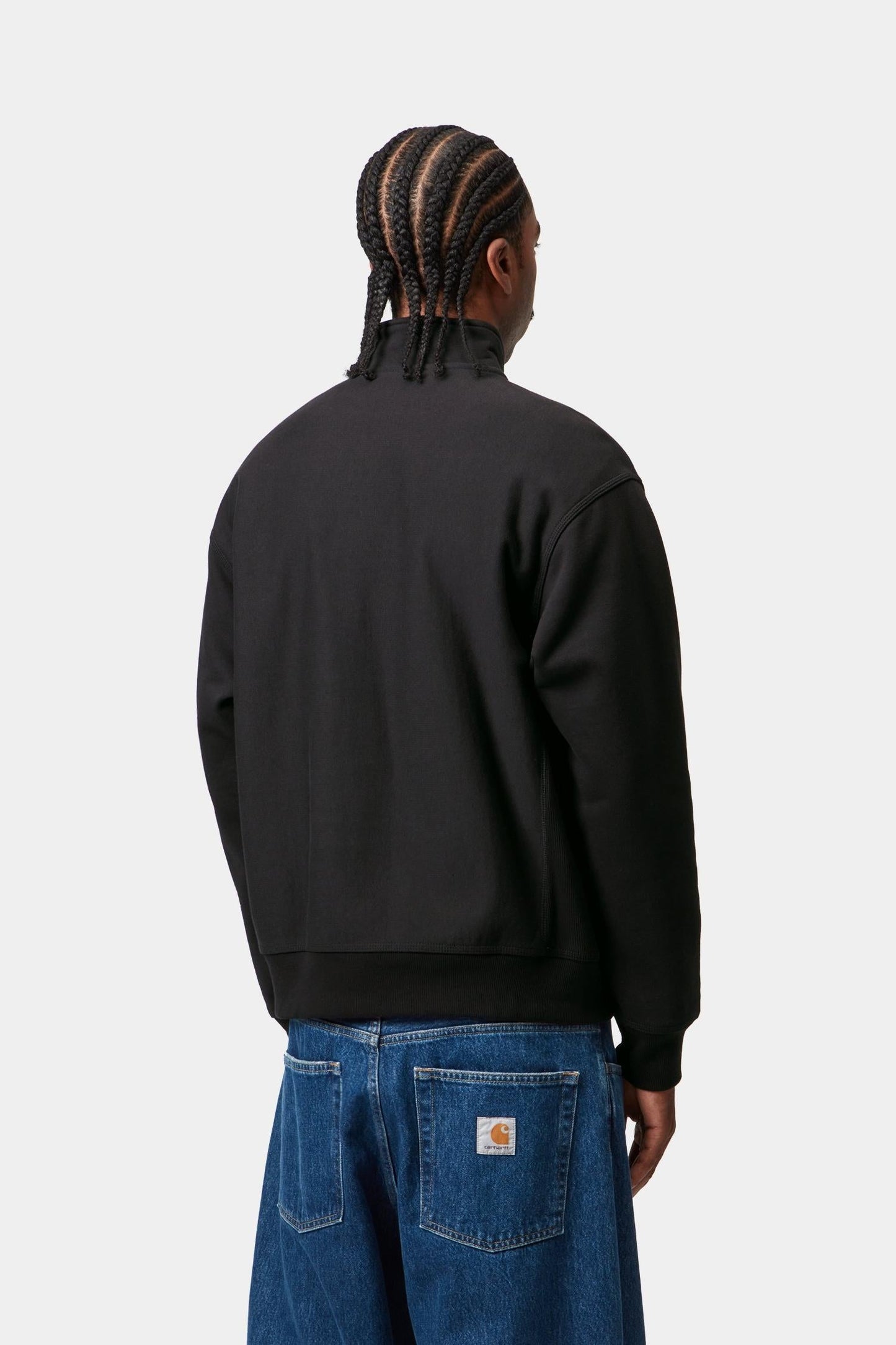 Half Zip American Script Sweatshirt Black