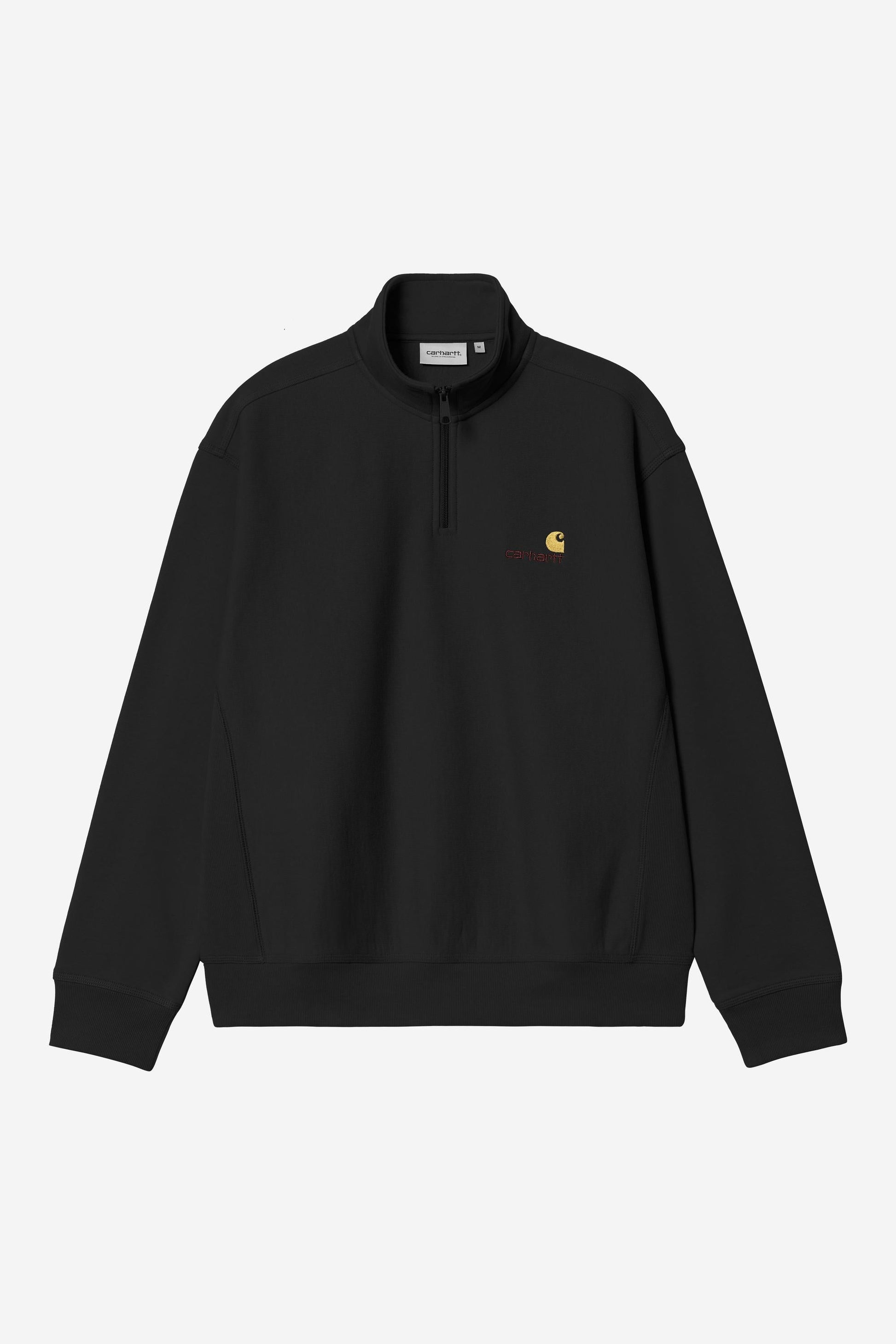 Half Zip American Script Sweatshirt Black