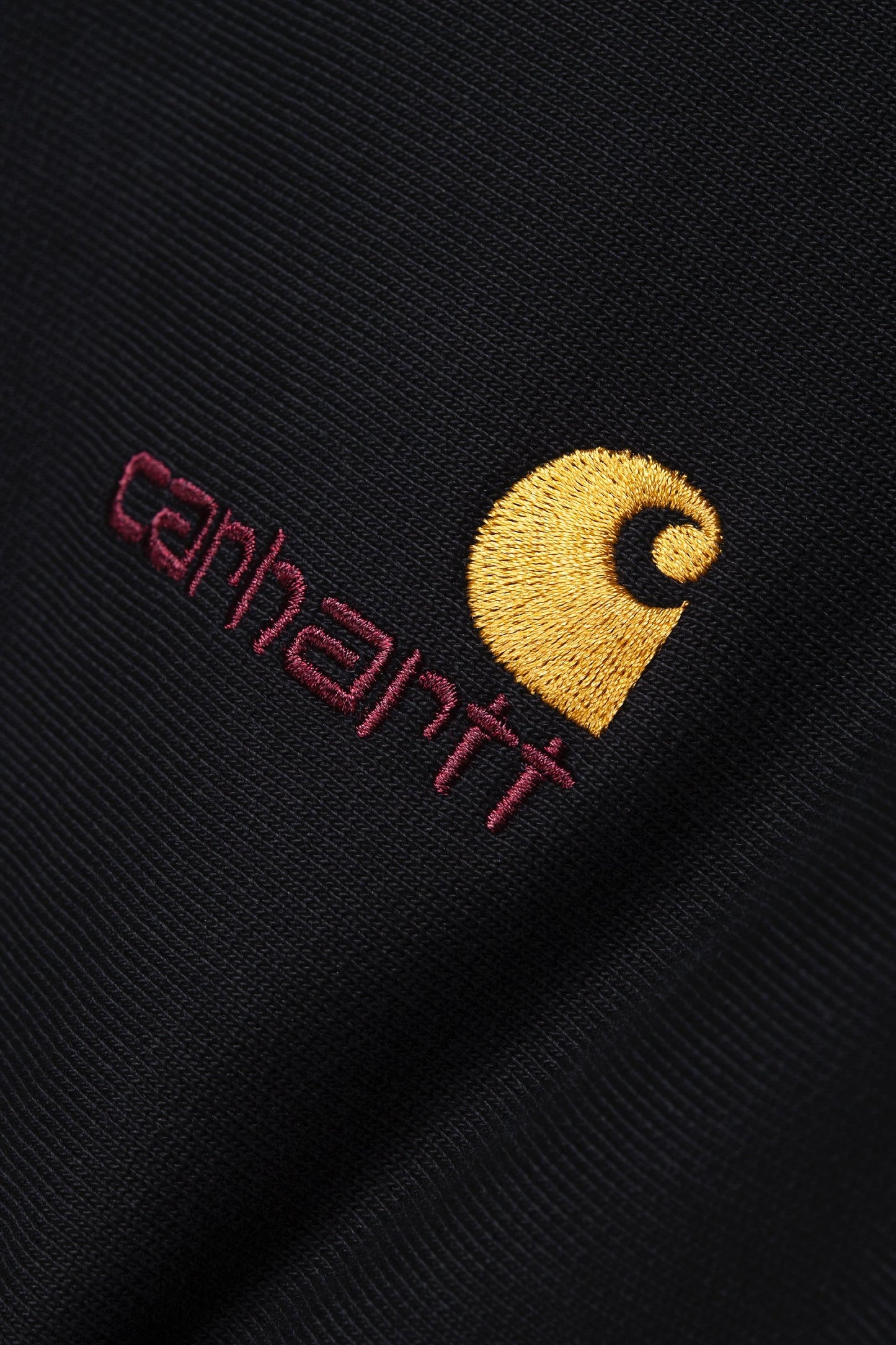 Half Zip American Script Sweatshirt Black