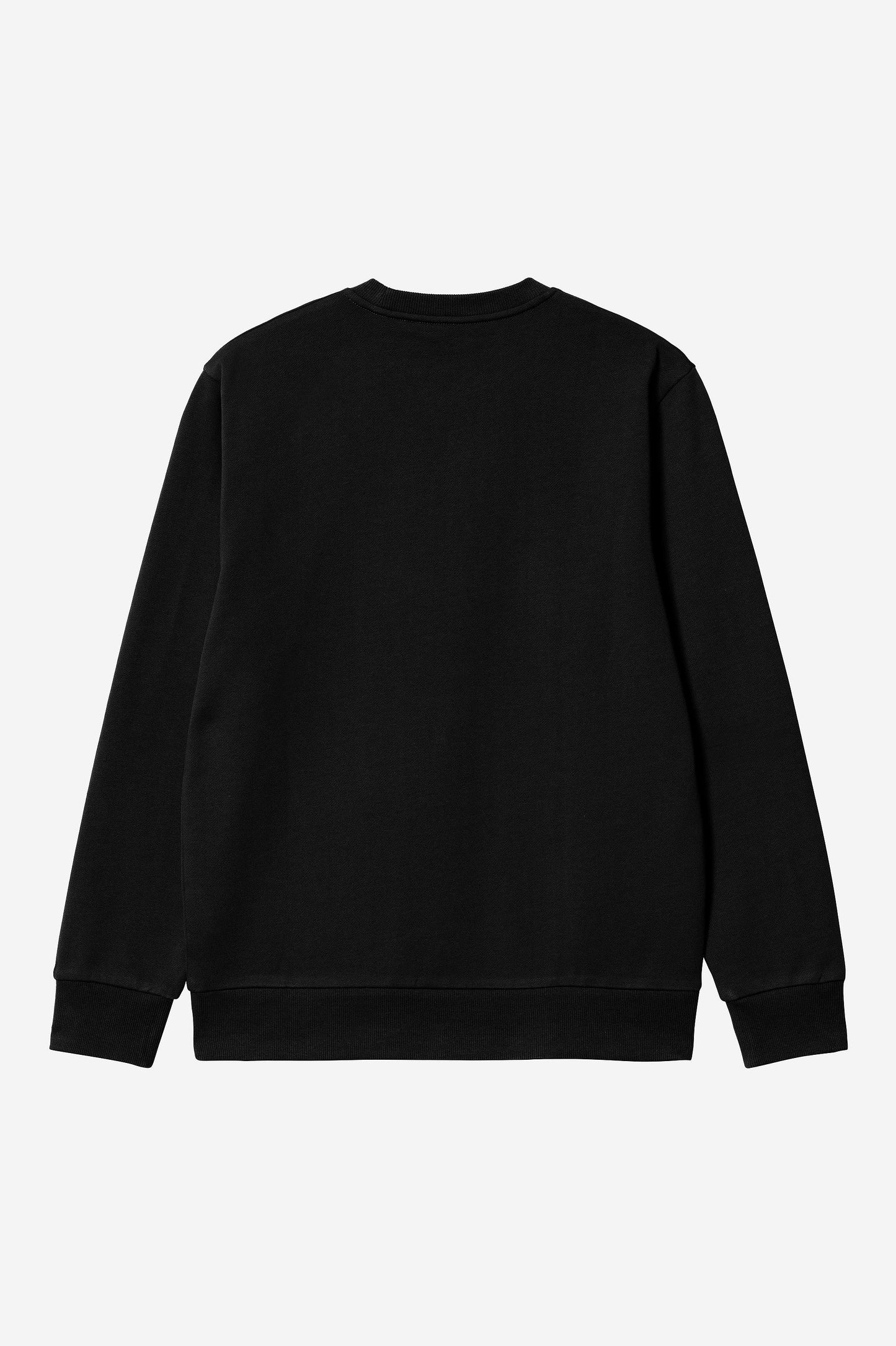Script Embroidery Sweatshirt Black / White