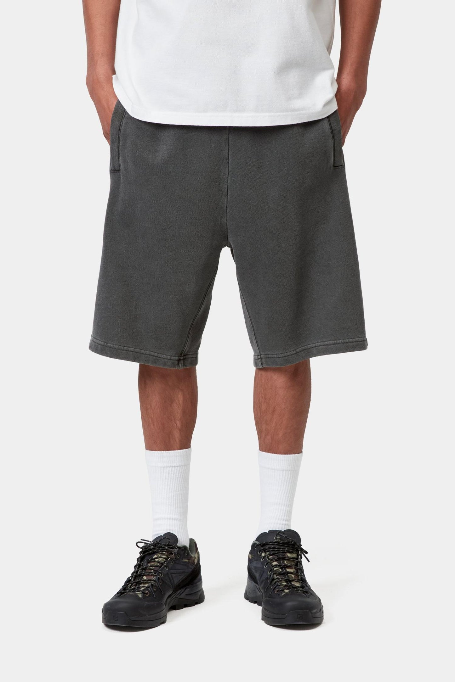 Nelson Sweat Short Black (Garment Dyed)