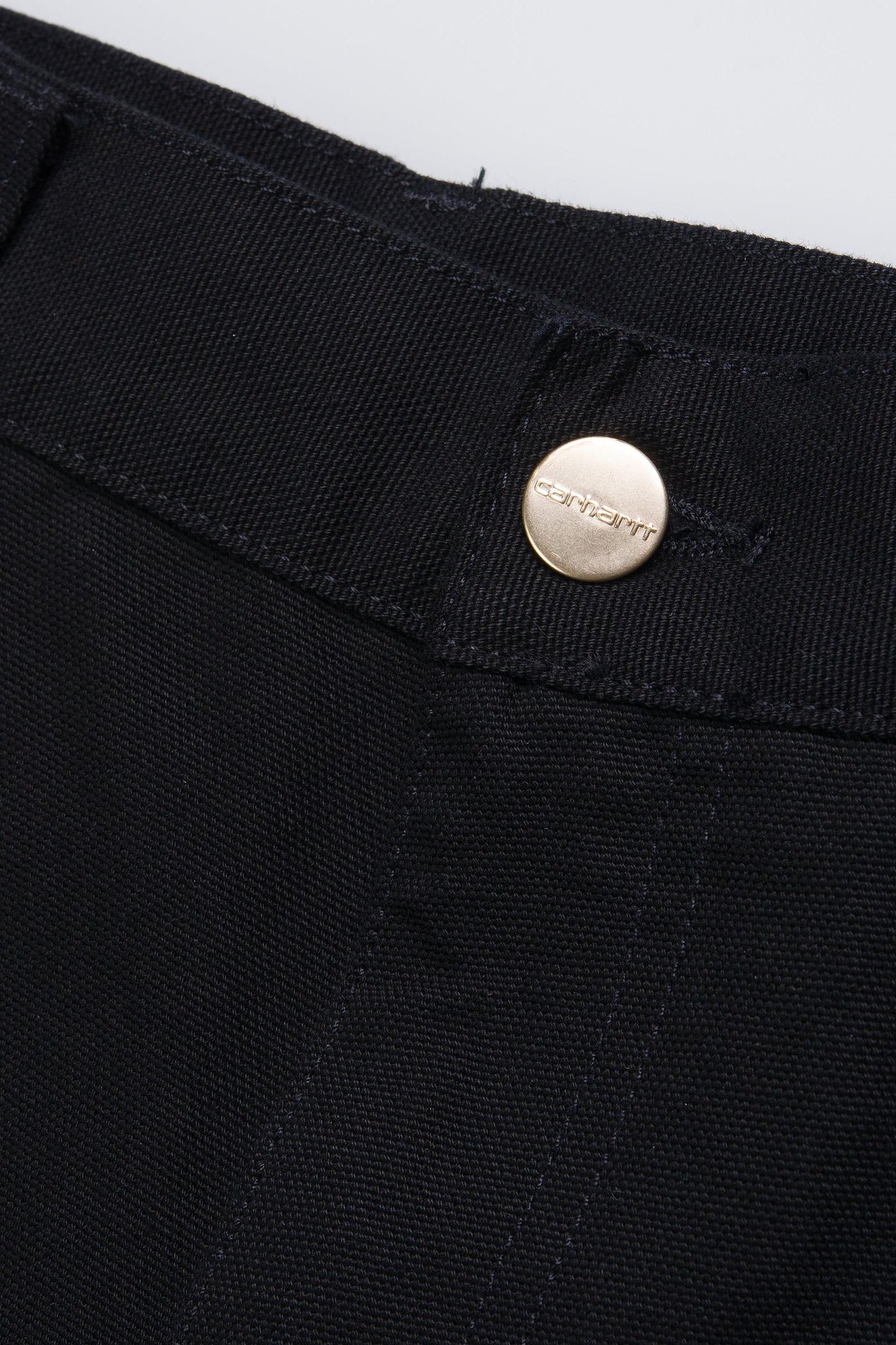 Single Knee Short Black (Rinsed)