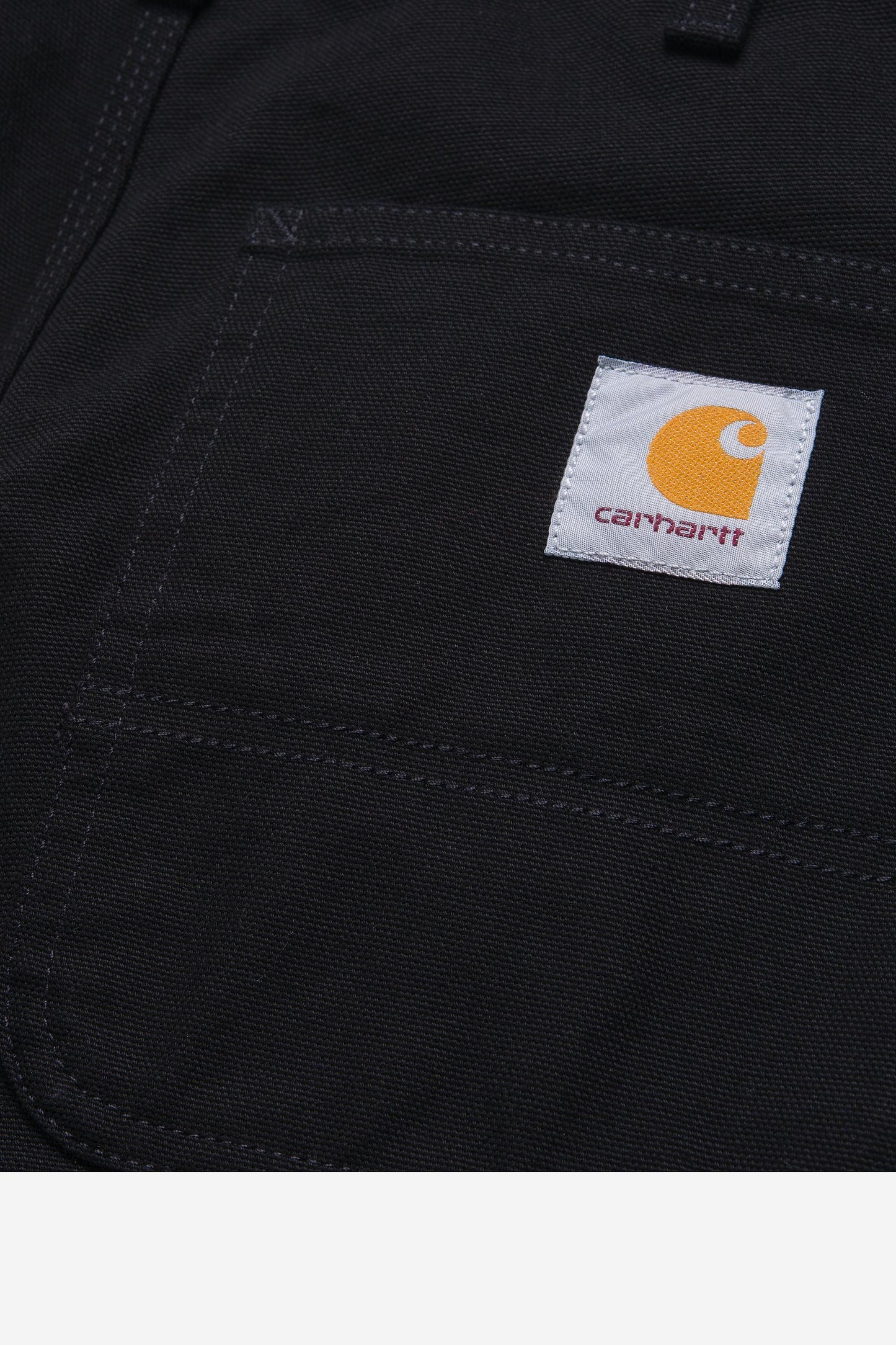 Single Knee Short Black (Rinsed)