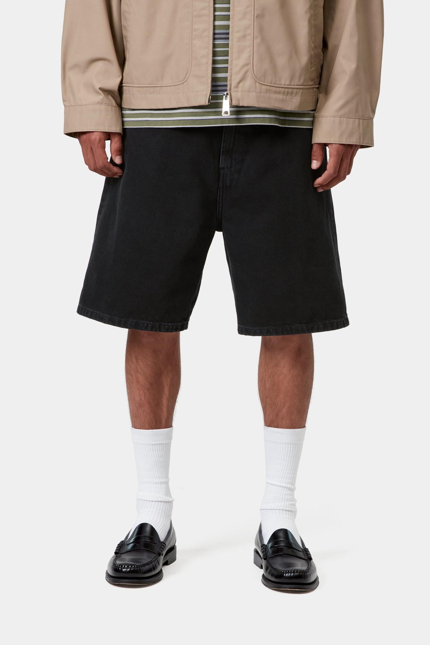 Nolan Short Black (Stone Washed)