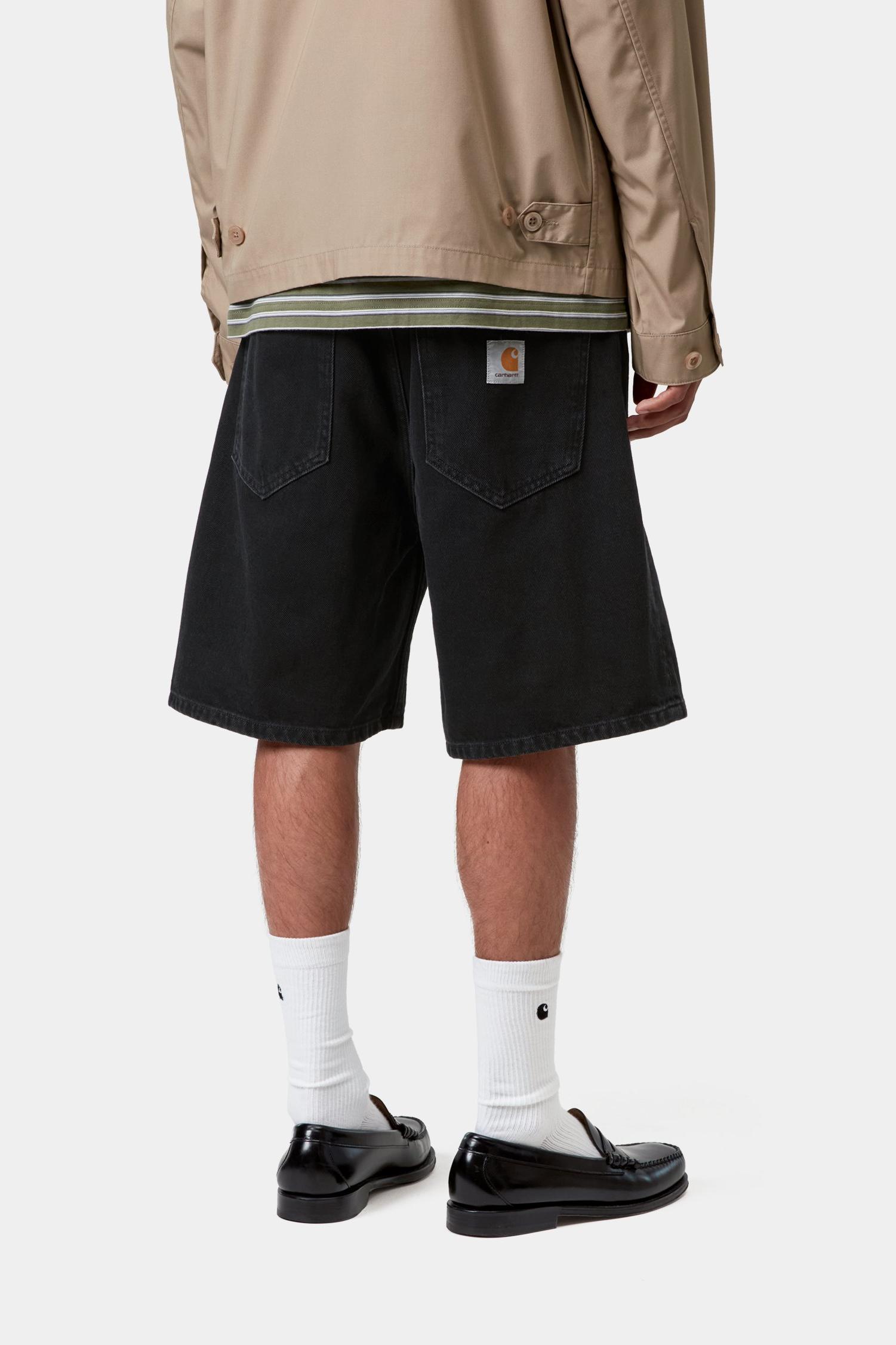 Nolan Short Black (Stone Washed)