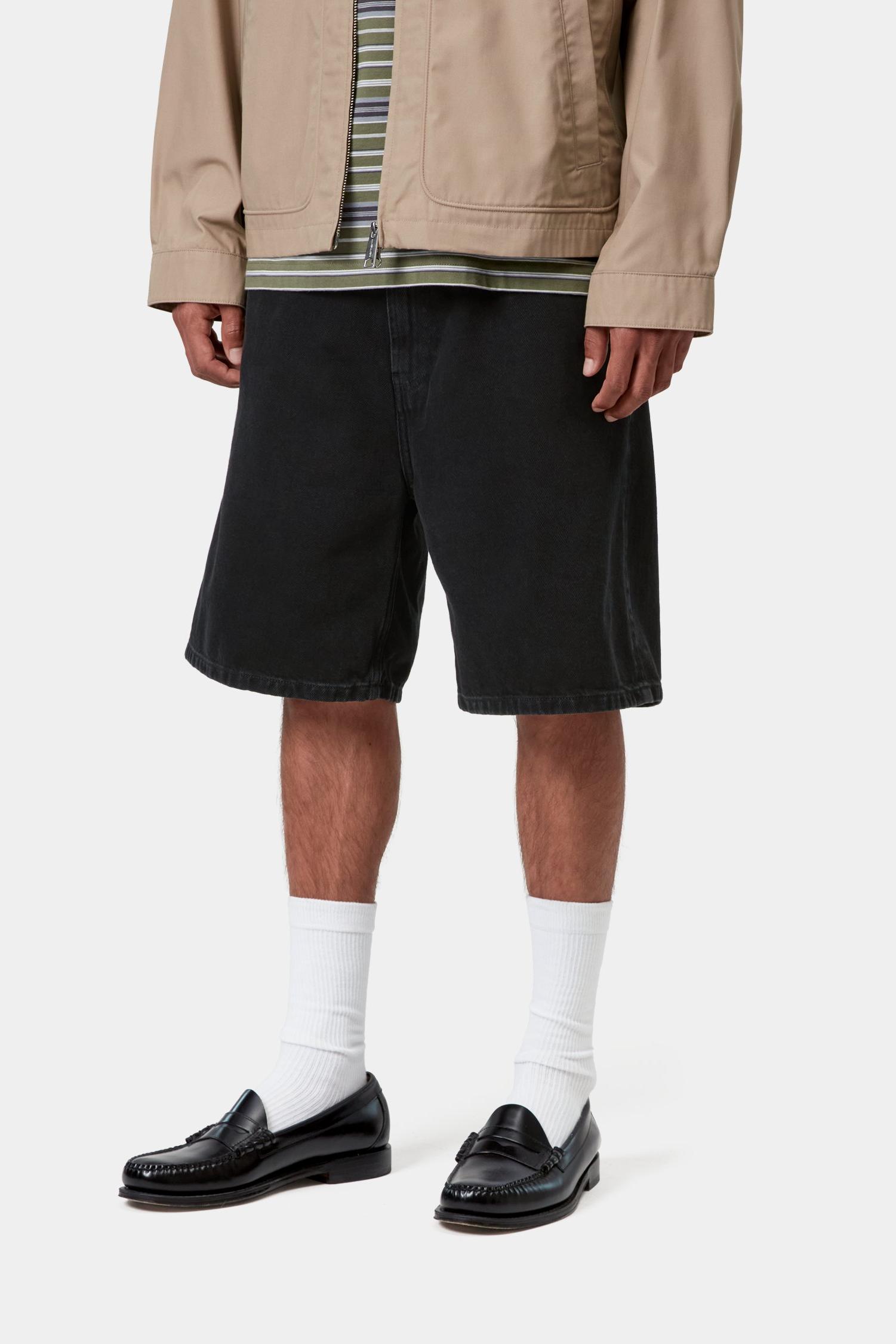Nolan Short Black (Stone Washed)