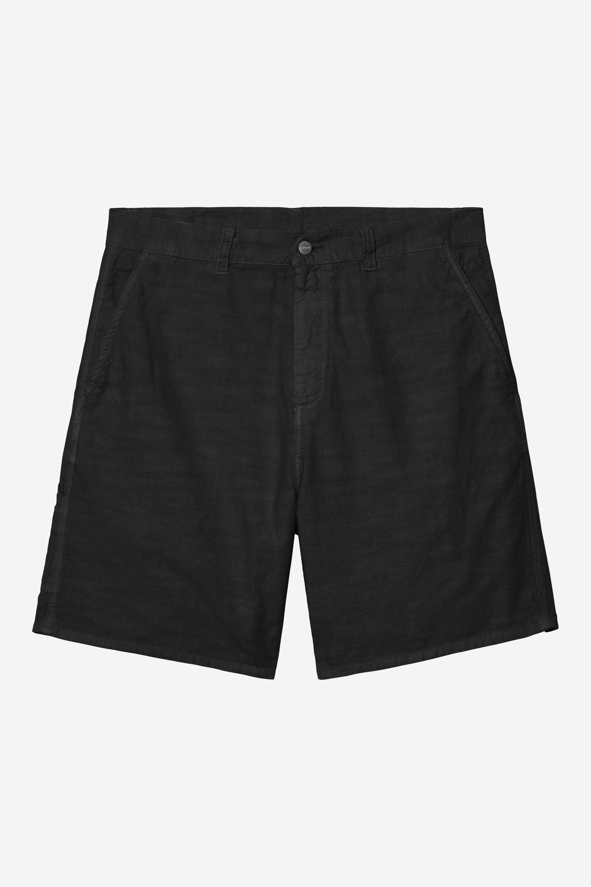 Walter Single Knee Short Black (Garment Dyed)