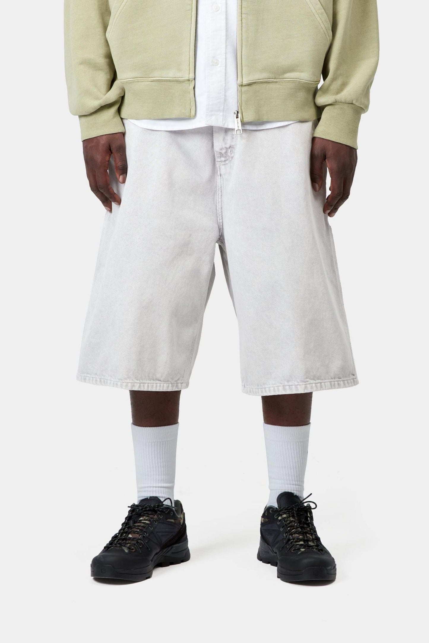 OG Single Knee Short - Color Denim Black (Chalk Wash)