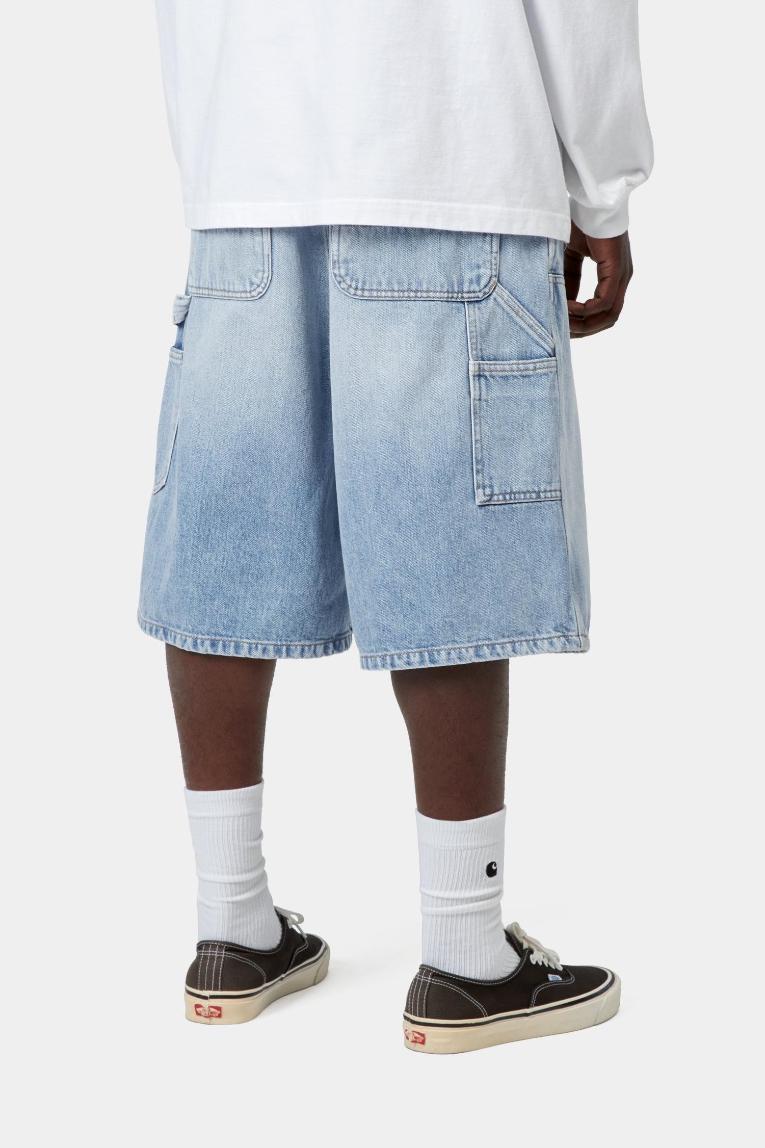 OG Double Knee Short Blue (Heavy Worn Bleached)