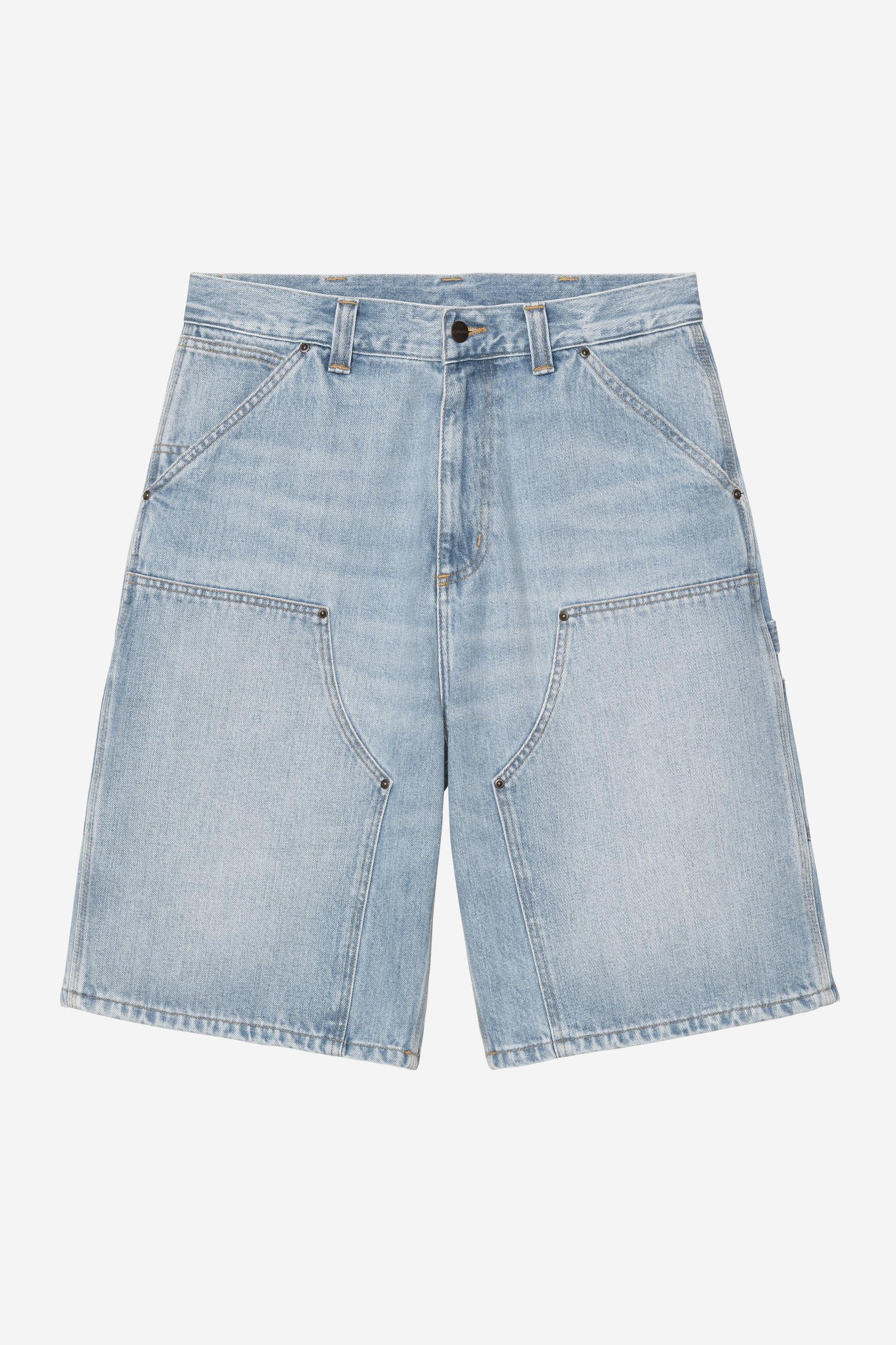 OG Double Knee Short Blue (Heavy Worn Bleached)