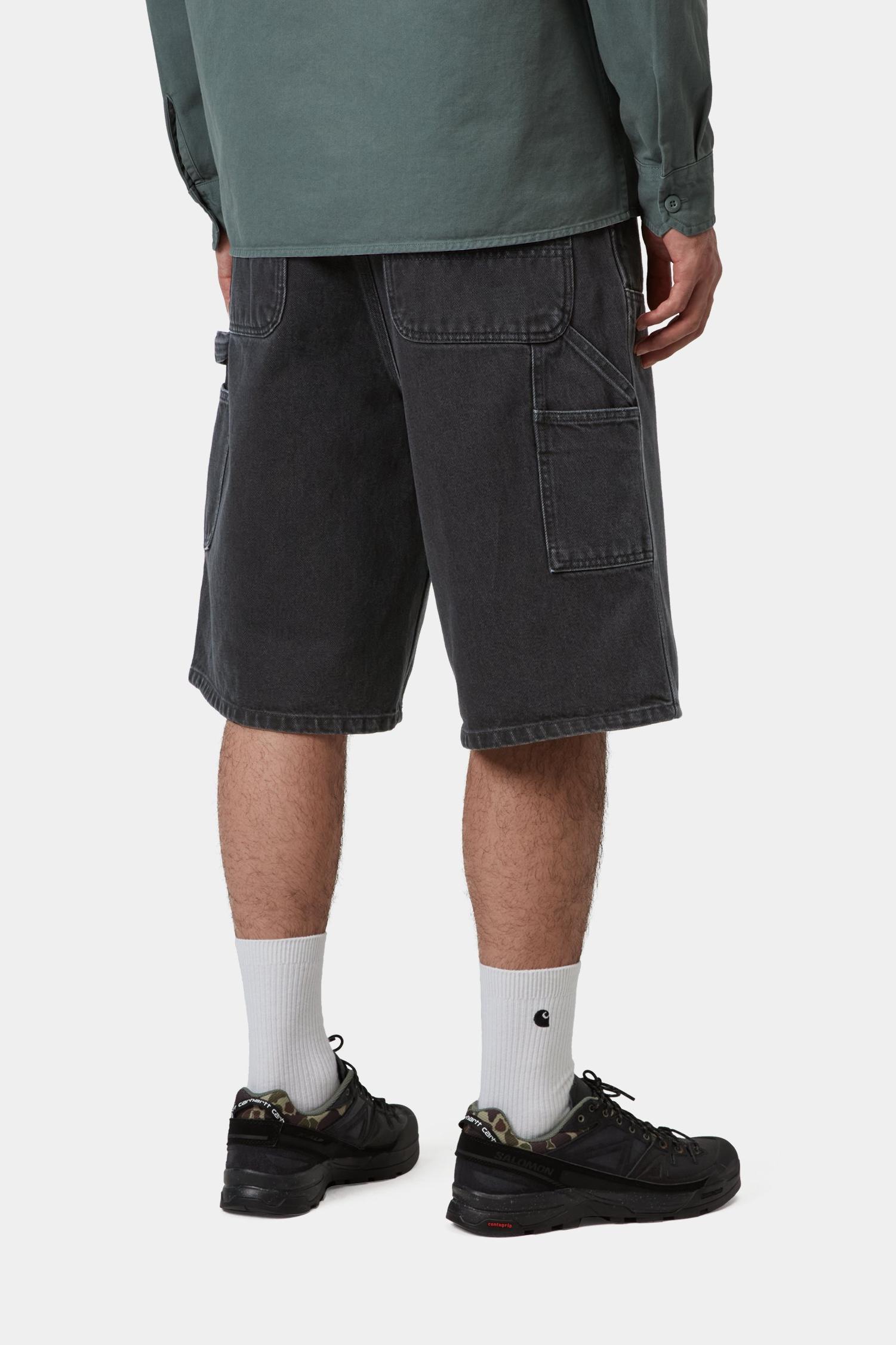 OG Double Knee Short Black (Stone Washed)