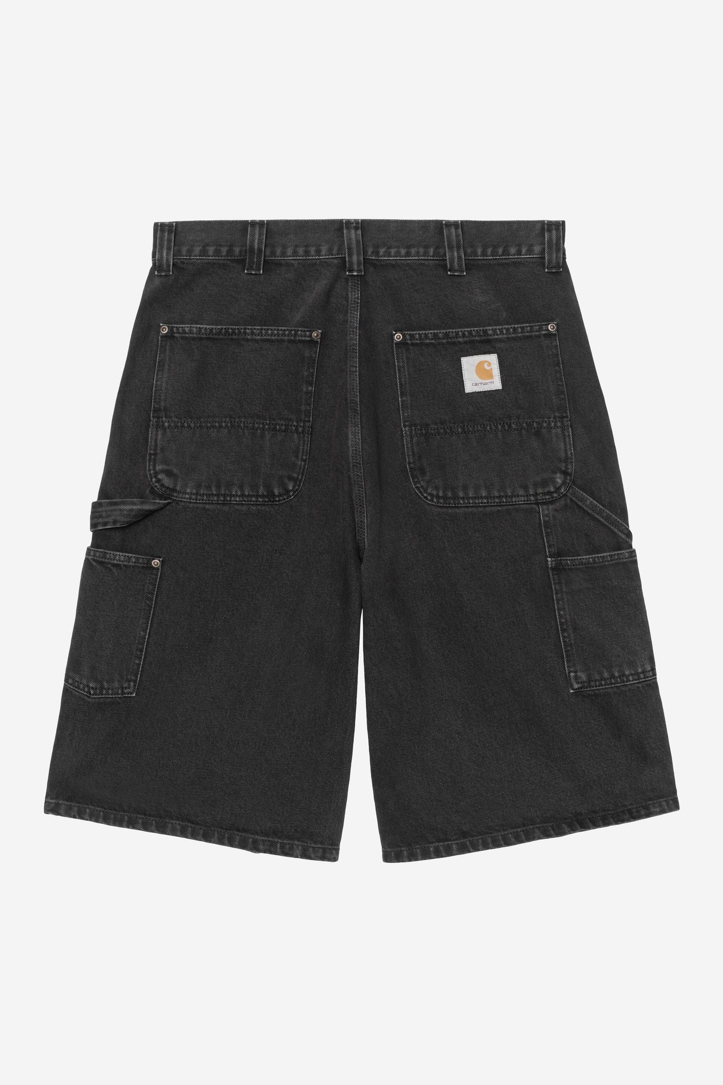OG Double Knee Short Black (Stone Washed)