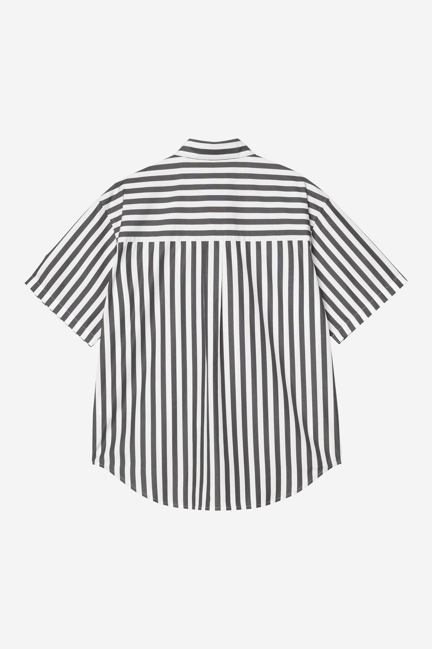 Short Sleeve Royce Stripe Shirt Graphite / White