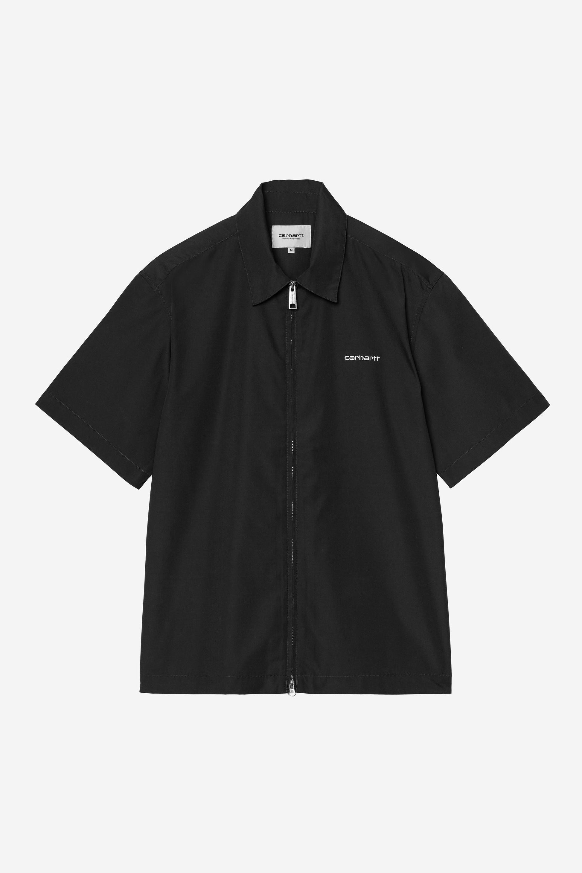 Short Sleeve Postal Zip Shirt Black / Wax