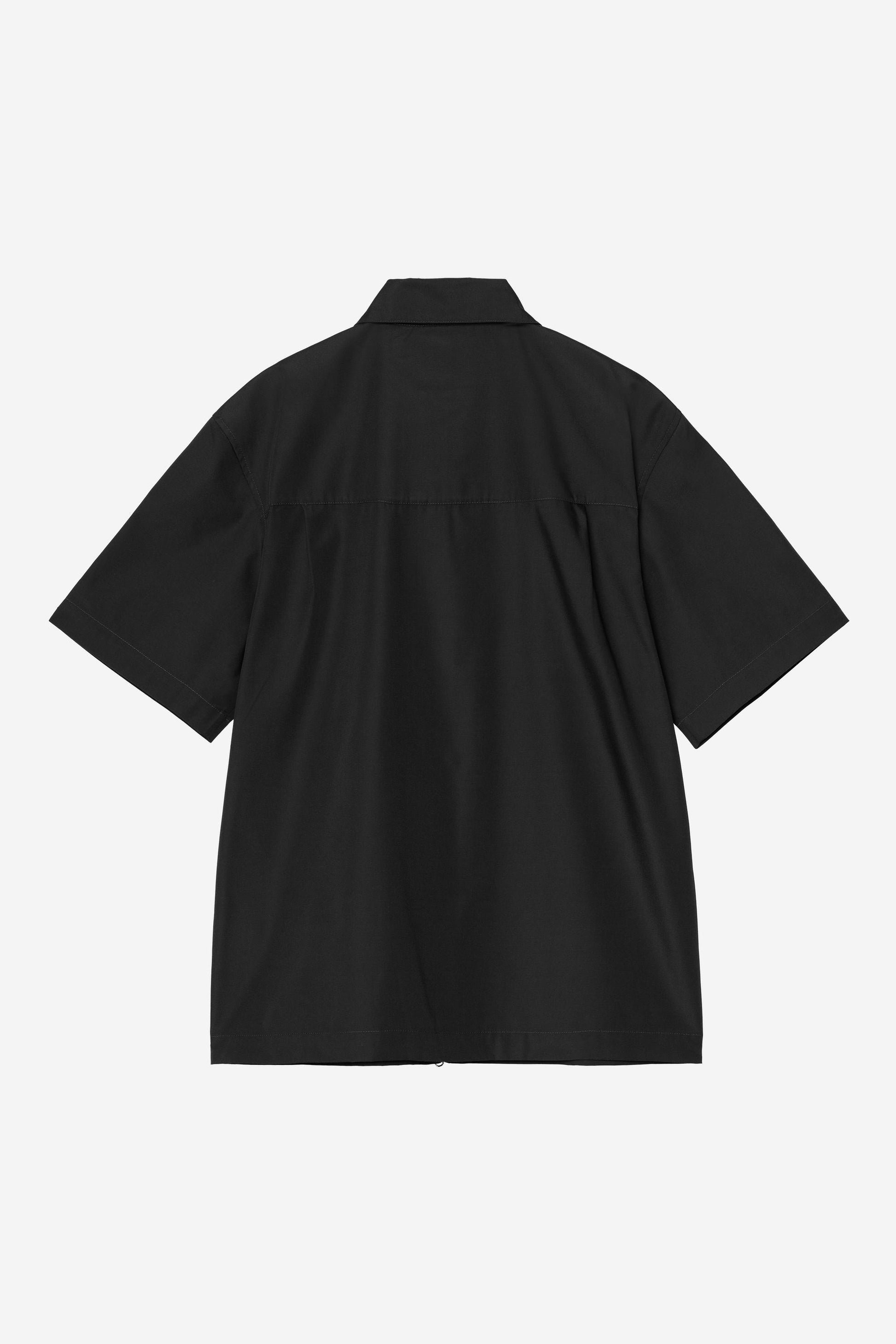 Short Sleeve Postal Zip Shirt Black / Wax