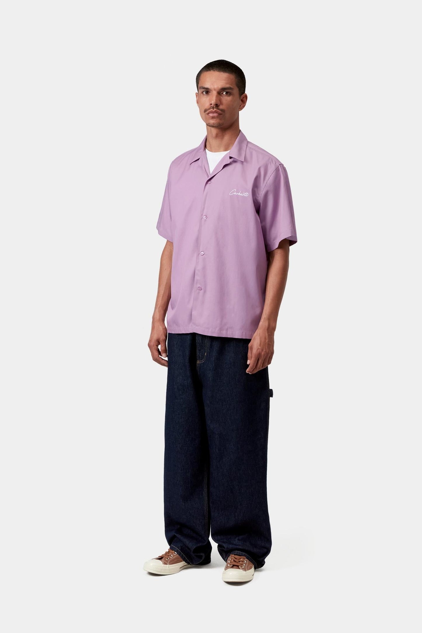 Delray Shirt Gentle Purple / White