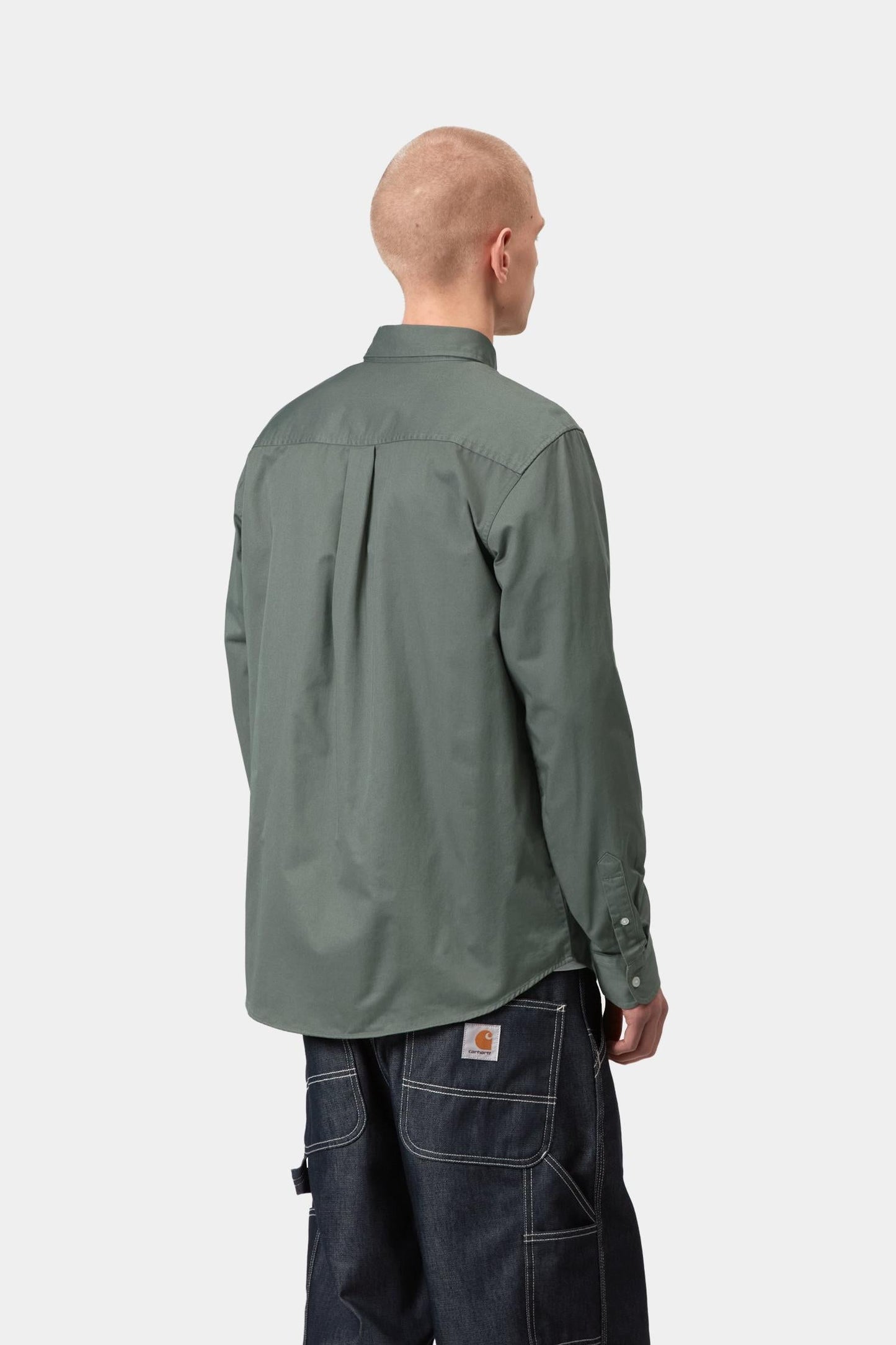 Madison Shirt Velvet Green / White