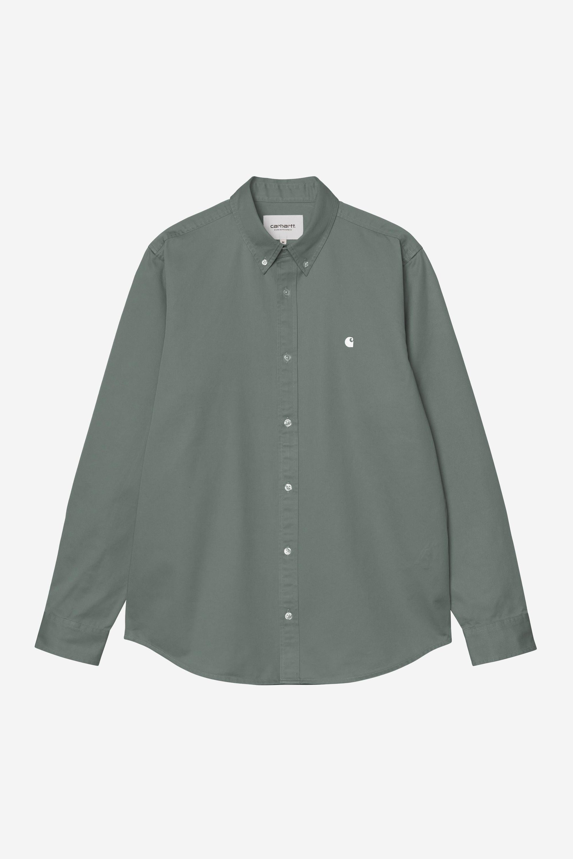 Madison Shirt Velvet Green / White